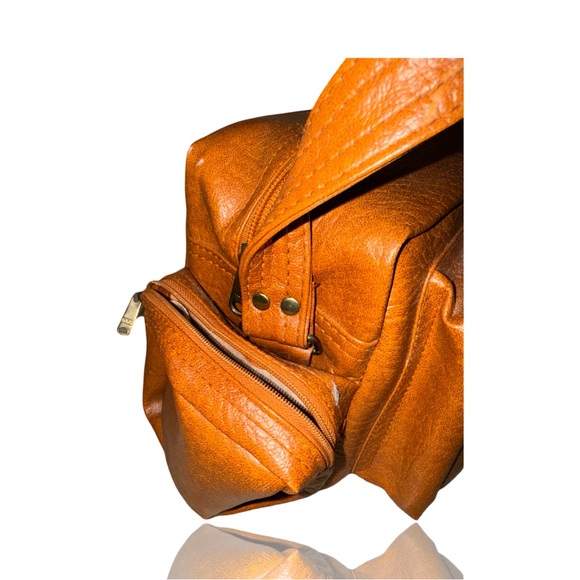 Vintage Leather Camera Bag for Large Film or DSL Camera: Full Zip: Beautiful - Picture 3 of 7